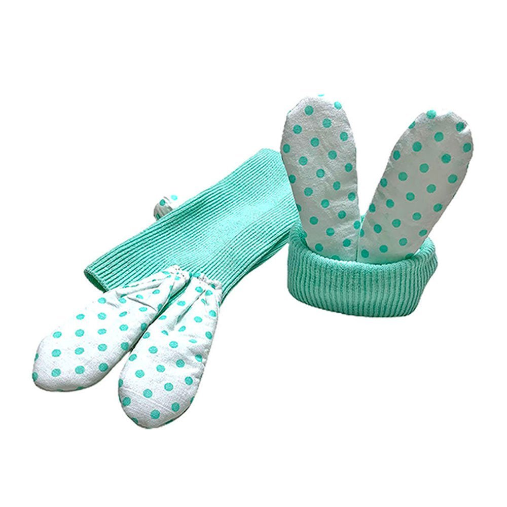 Little Surprise Box Purple Mint Pink 3D Bunny Ears Socks For Kids