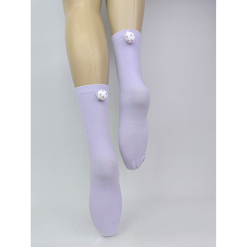 Little Surprise Box Purple Mint Pink 3D Bunny Ears Socks For Kids