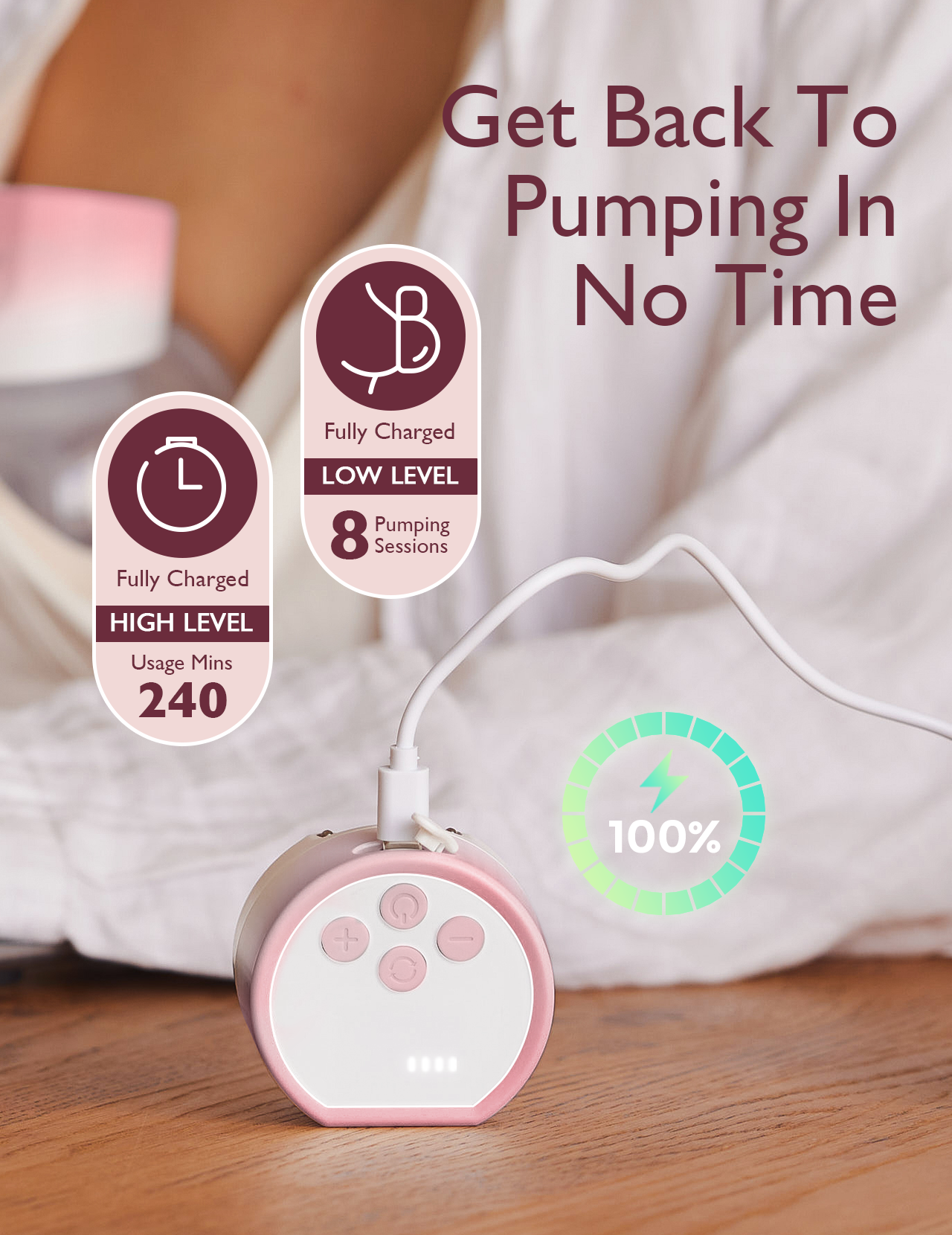 Momcozy S12 Pro BP046-GR00BA Double Electric Breast Pump Grey