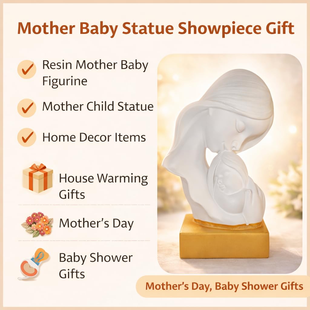 Mother Baby Statue Showpiece Home Decor Gift