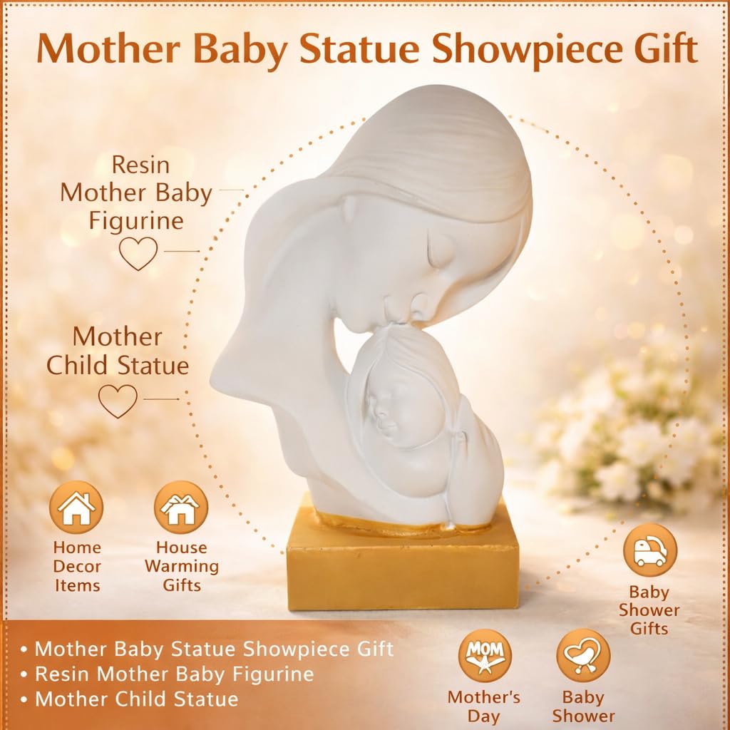 Mother Baby Statue Showpiece Home Decor Gift