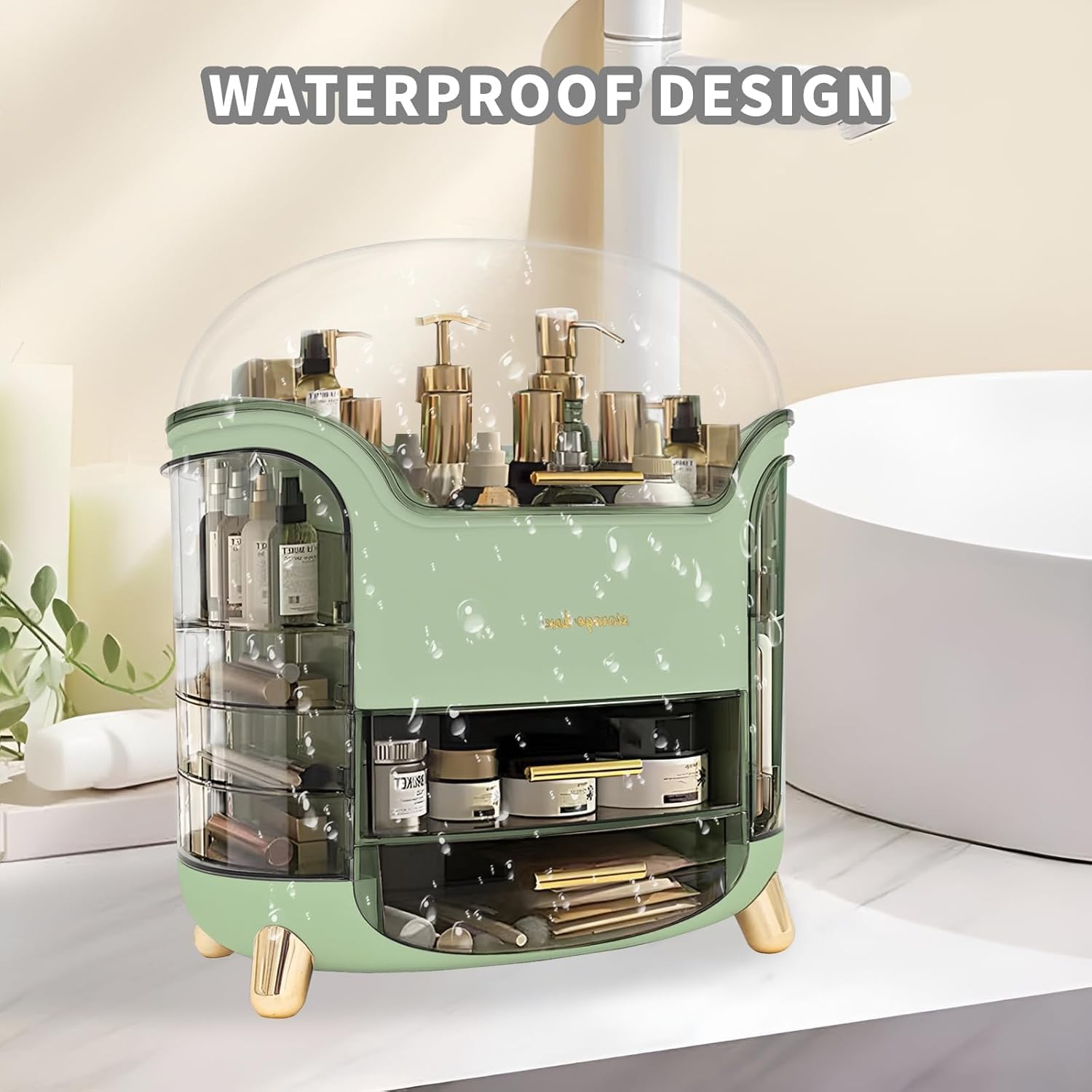 Makeup Organizer Box Cosmetic Storage Clear