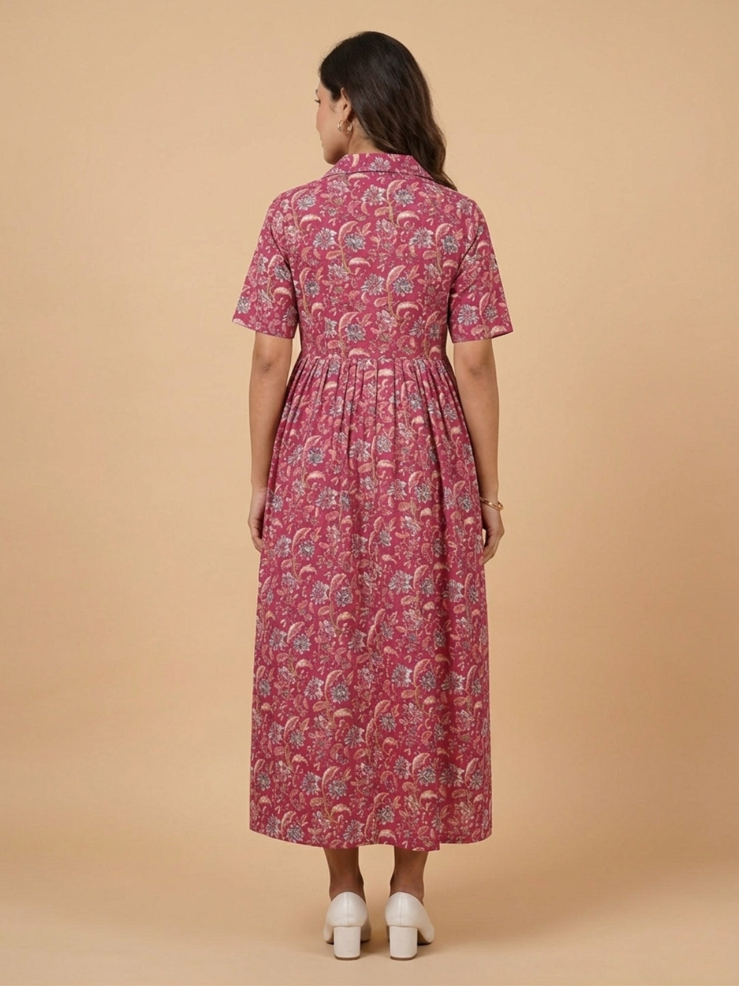  Fuchsia Fix Maternity and Nursing Dress Fuchsia