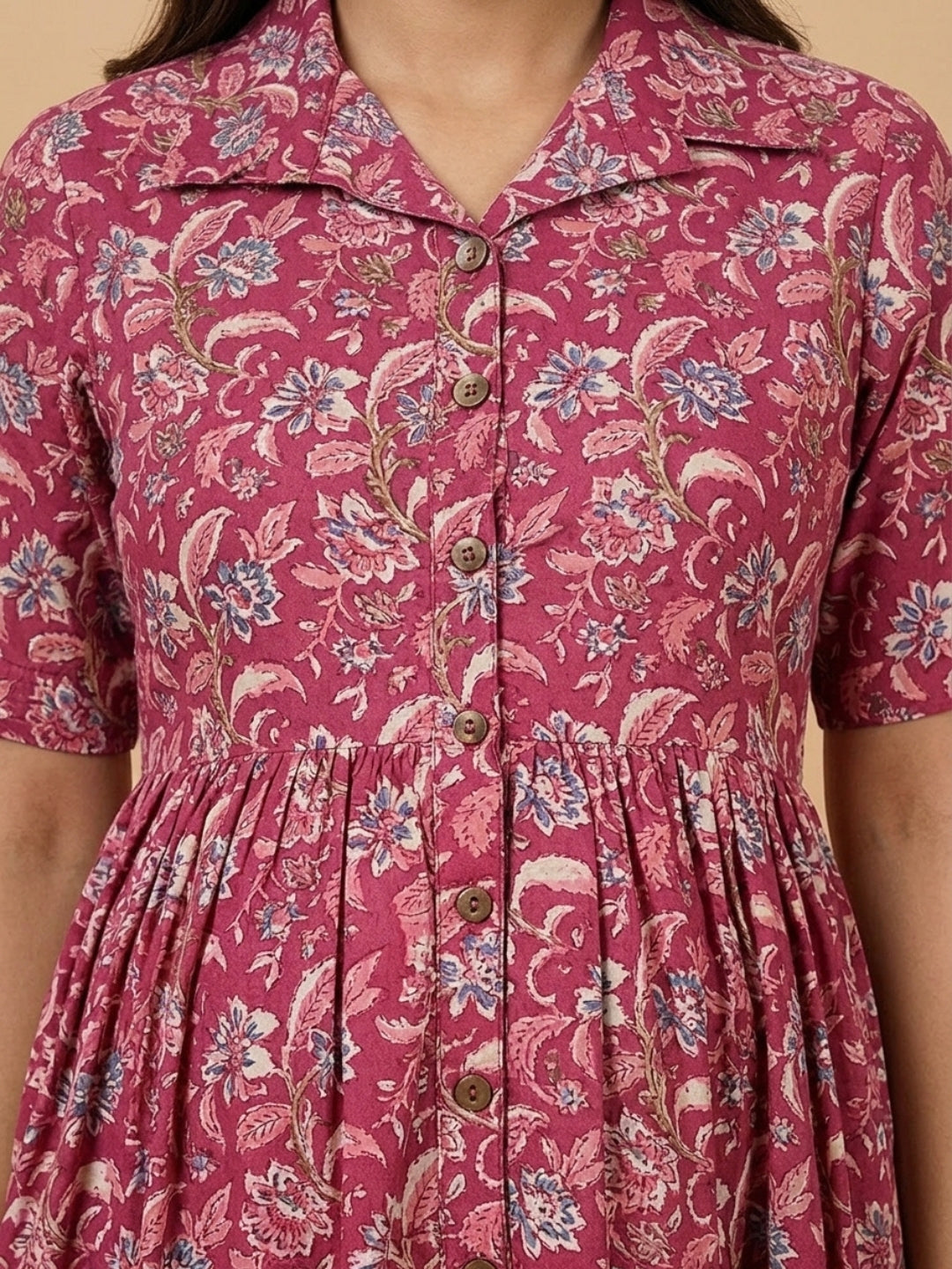  Fuchsia Fix Maternity and Nursing Dress Fuchsia