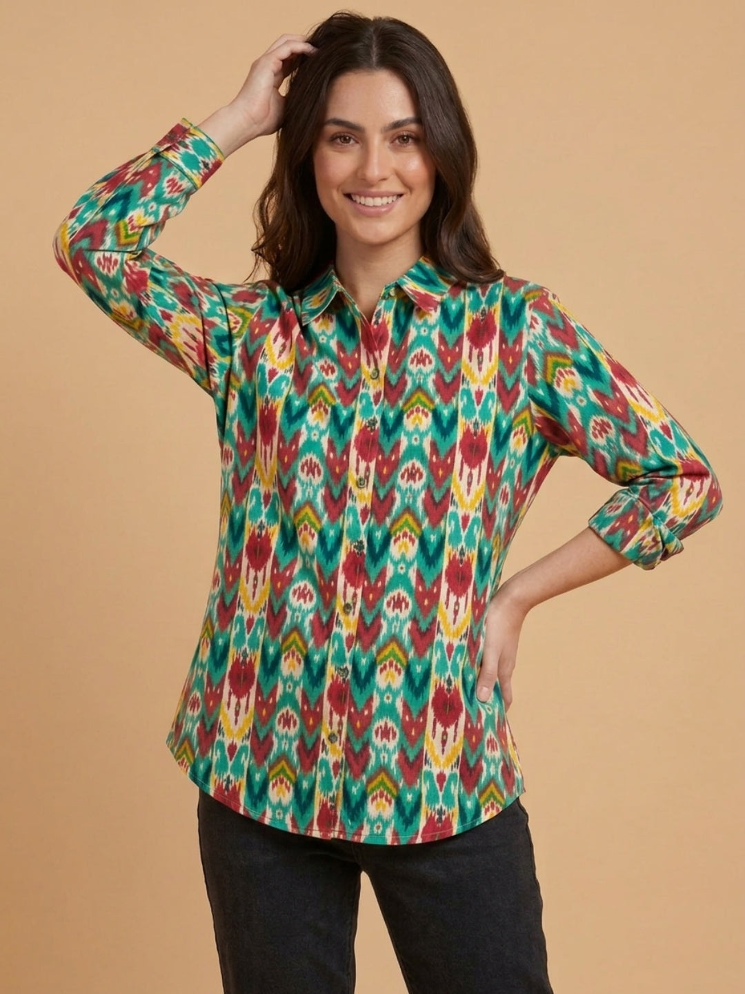  Palette Set Maternity and Nursing Oversized Shirt Multi