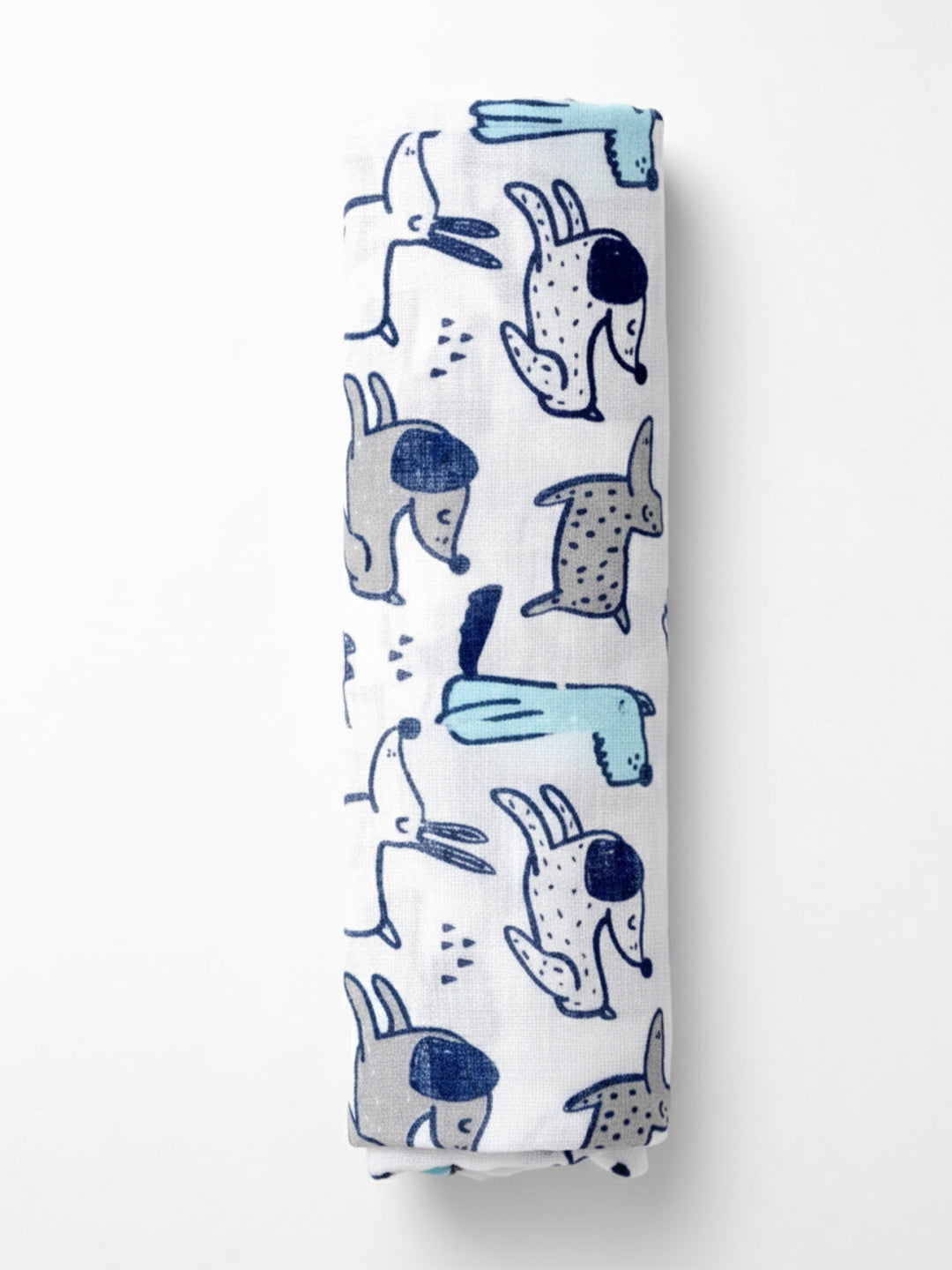 Guess The Animal And Cute Puppy 2 PCS Cotton Baby Swaddle Blanket