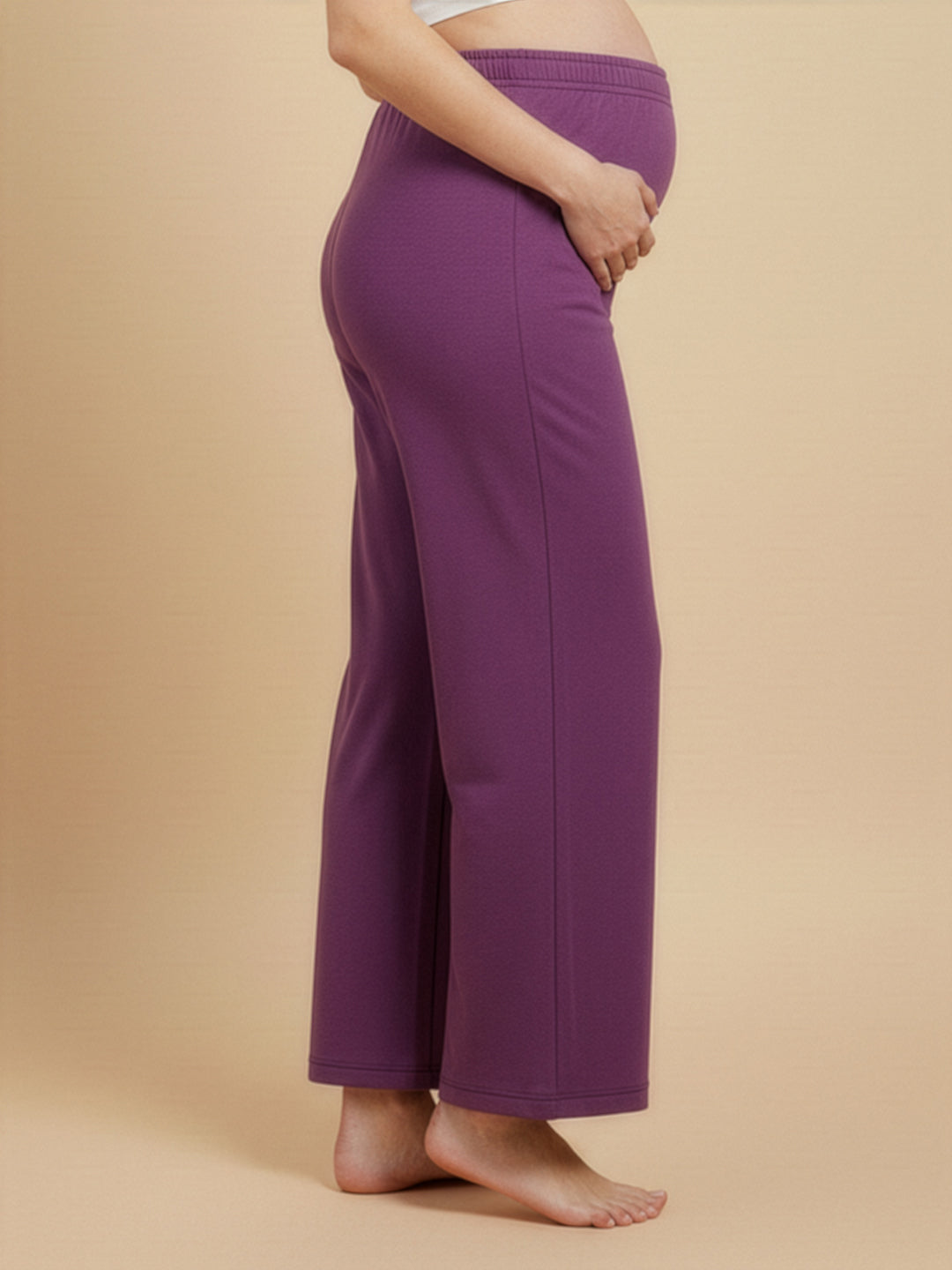  Frostbite Maternity and Nursing Hoodie Pajama Set Purple