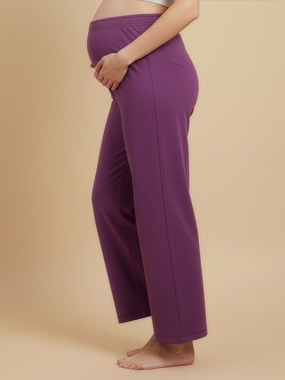  Frostbite Maternity and Nursing Hoodie Pajama Set Purple
