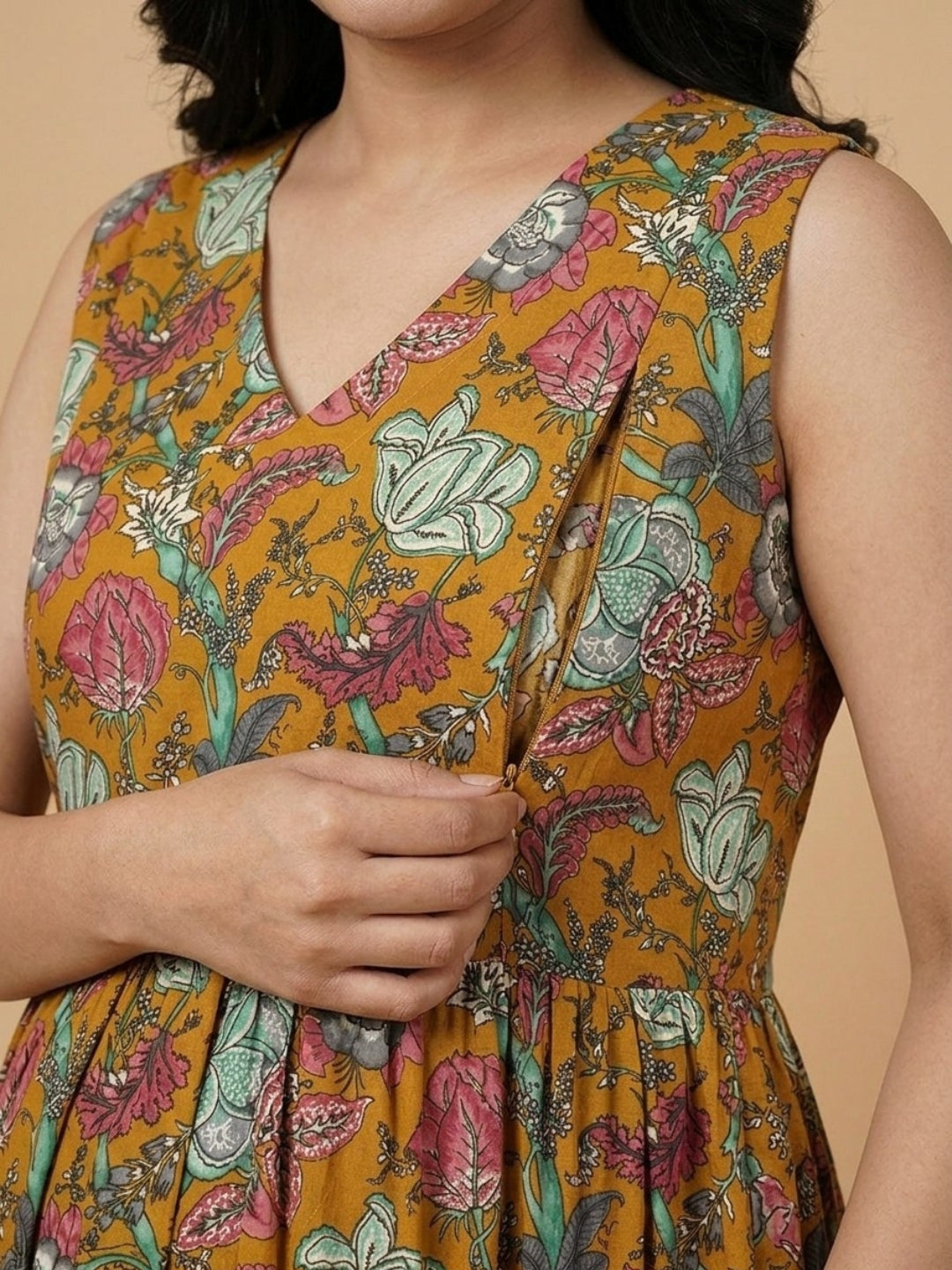  Sunshine State Maternity and Nursing Dress Yellow