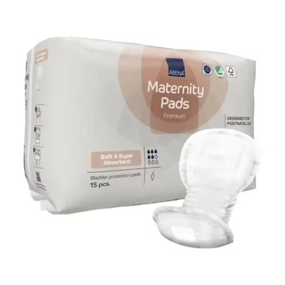 Abena Maternity Pad Postpartum Care Absorbent Pads 15-Pack White