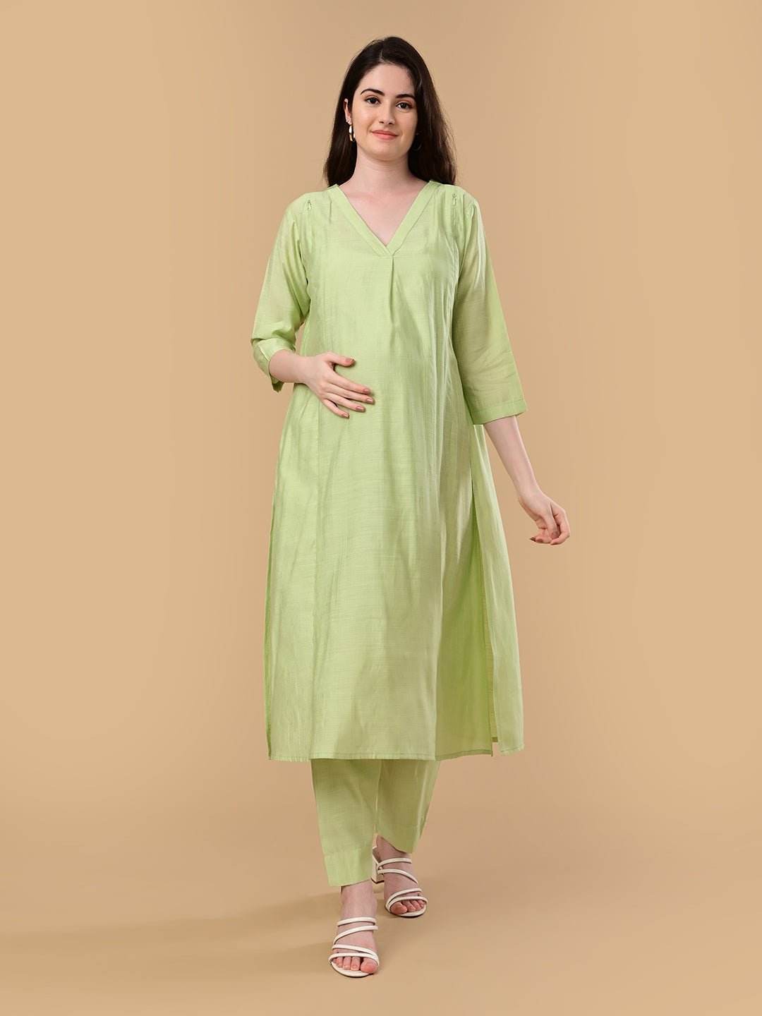  Aloe You Vera Maternity and Nursing Co Ord Set Green