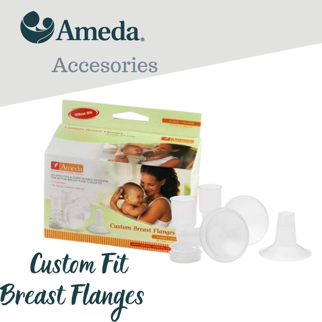 Ameda Custom Fit Flanges With Inserts XXL XL BPA Free 0.66lb