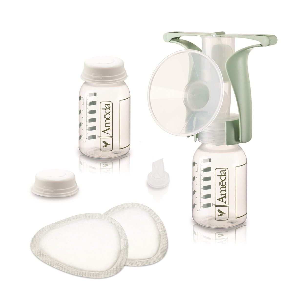 Ameda Manual Breast Pump Kit One-Hand Pump HygieniKit 25mm Flange 17064M