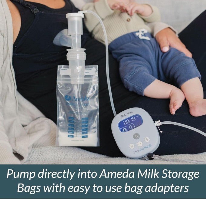 Ameda Pump-N-Protect Bag Adapters Pump Directly Into Bags 2 Count