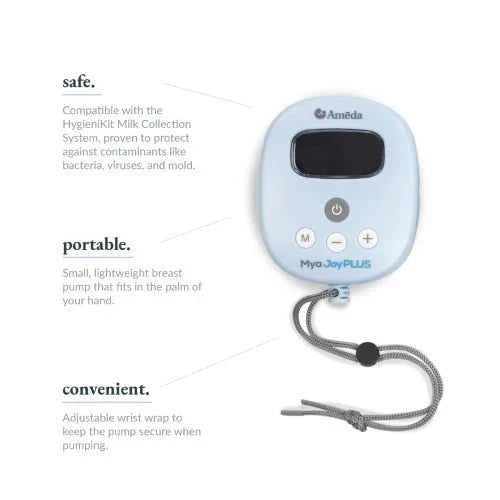 Ameda Mya Joy Plus Portable Electric Breast Pump Hospital Strength 1.7lb