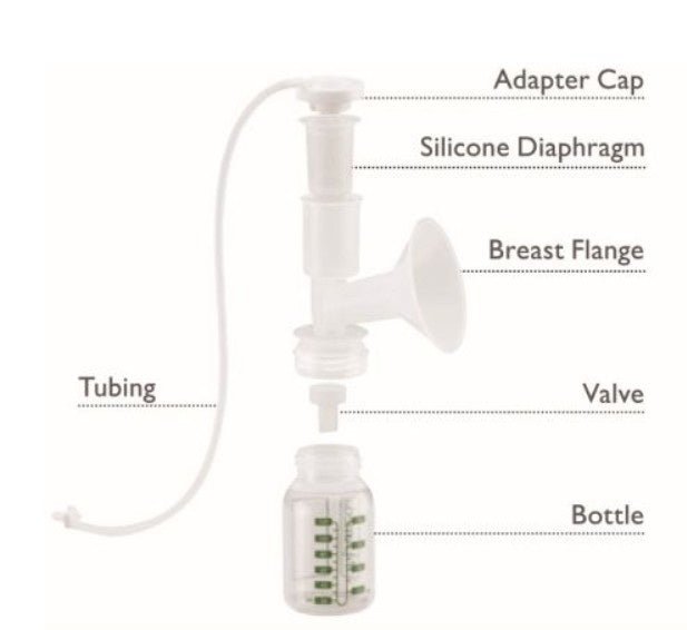 Ameda Silicon Diaphragm Closed System Breast Pump Accessory 2 Pack