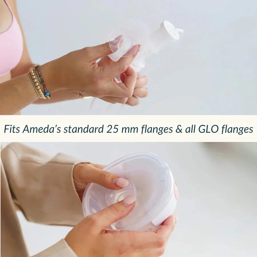 Ameda Universal Soft Flange Inserts Breast Pump Accessories 25mm 1 Pair