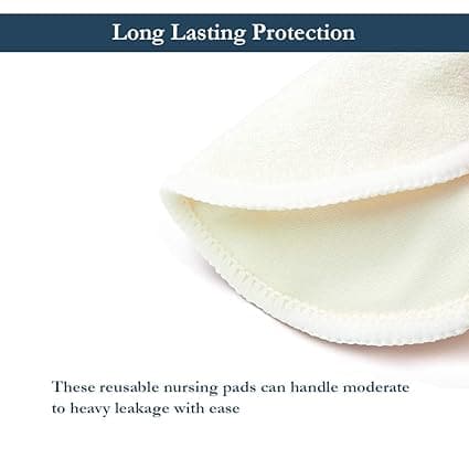 Ameda Washable Breast Pads Contoured Leakage Protection Reusable 4 Count