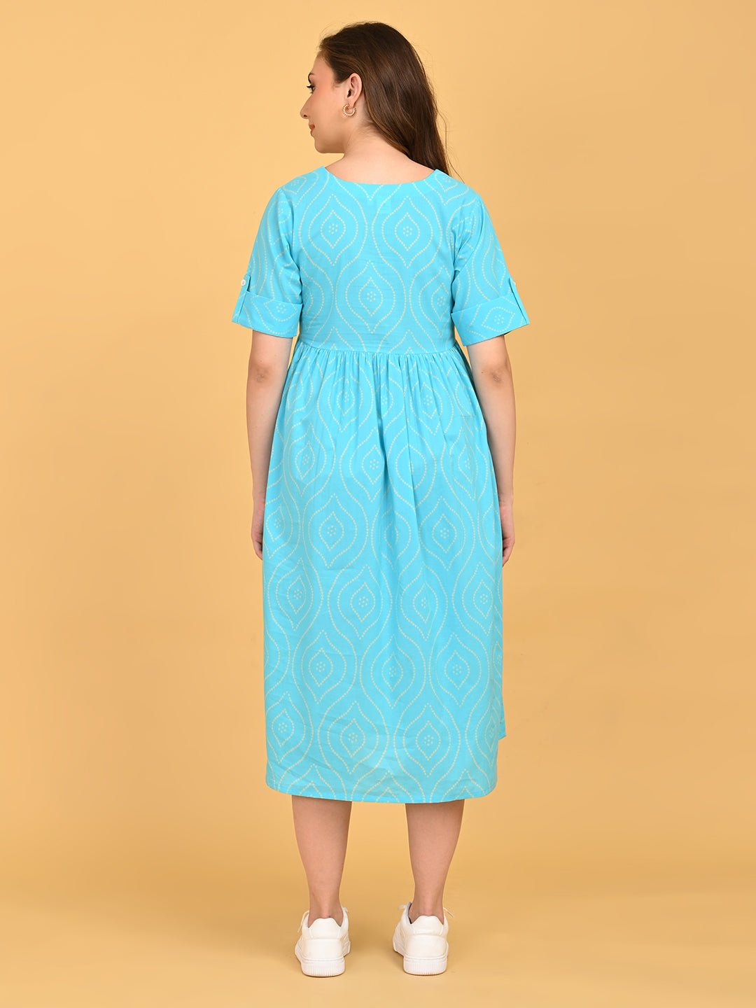  Aquamarine Affair Maternity and Nursing Dress Aqua