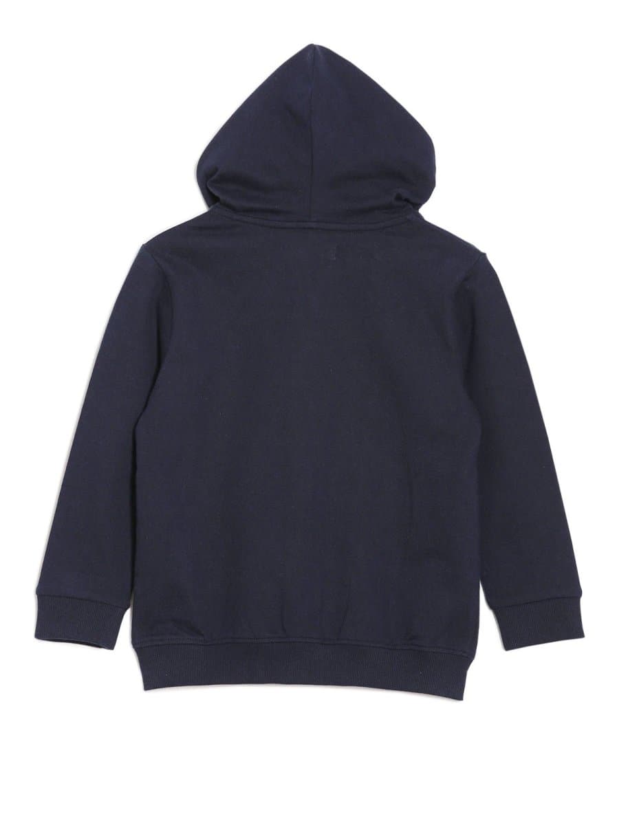 Astro Dude Navy Space Print Zipper Hoodie