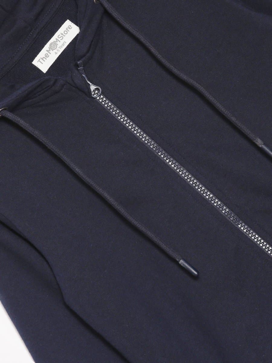  Astro Dude Navy Space Print Zipper Hoodie