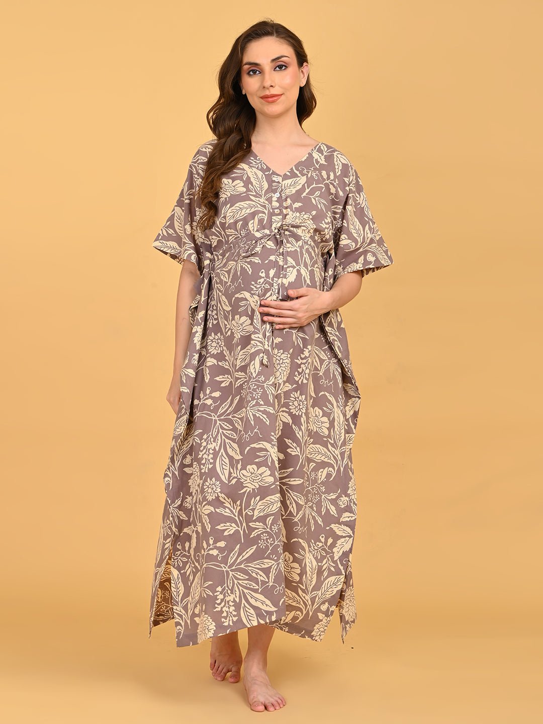  Aura in Bloom Maternity and Nursing Kaftan Nighty Multi