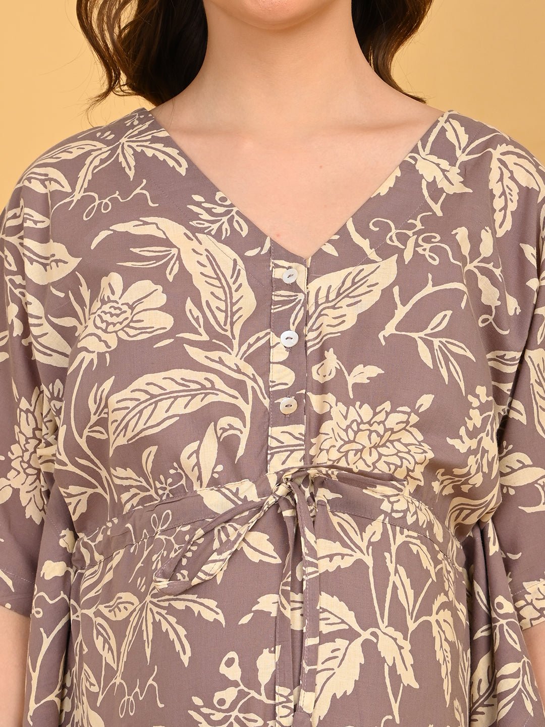  Aura in Bloom Maternity and Nursing Kaftan Nighty Multi