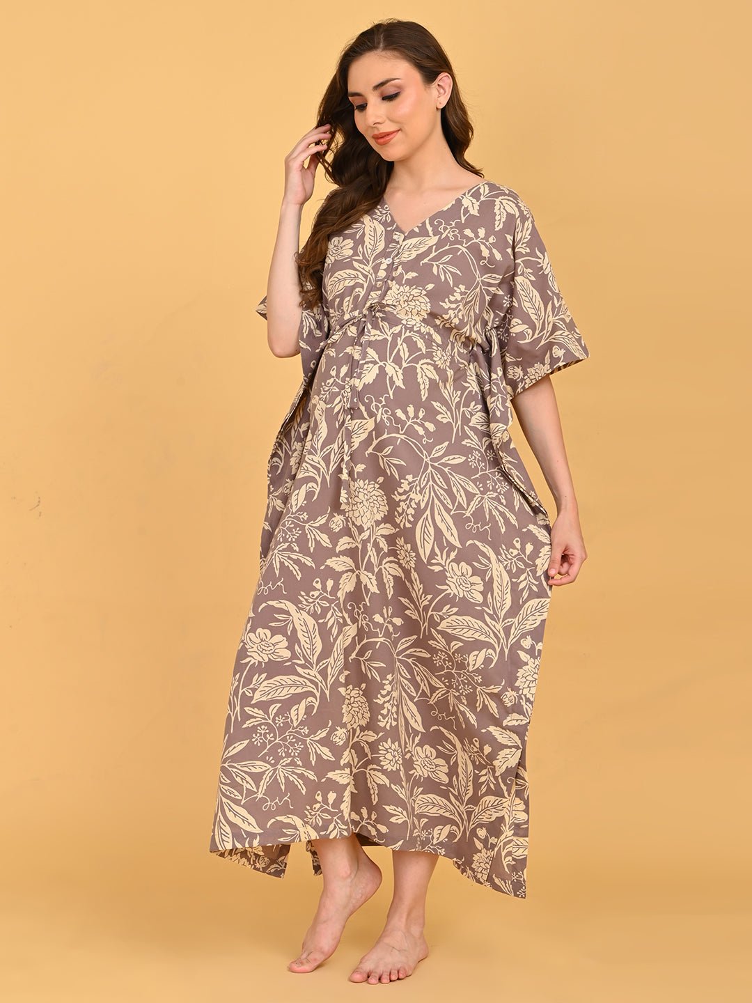  Aura in Bloom Maternity and Nursing Kaftan Nighty Multi