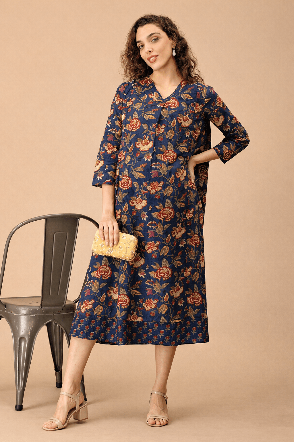  Azurelle Maternity and Nursing Dress Blue