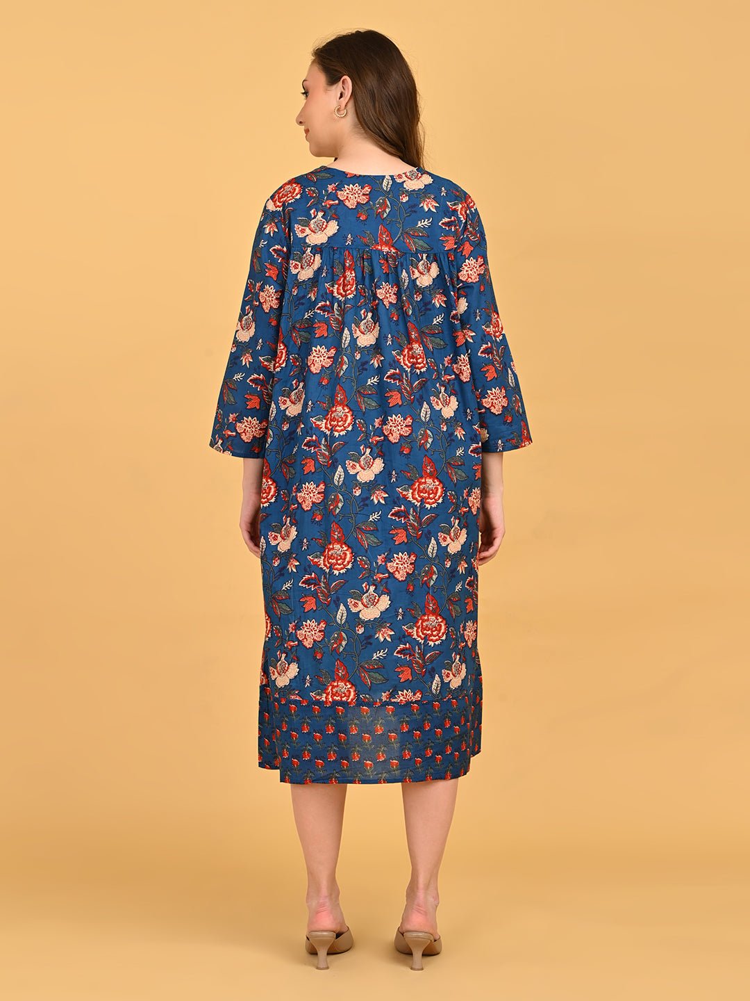 Azurelle Maternity and Nursing Dress Blue