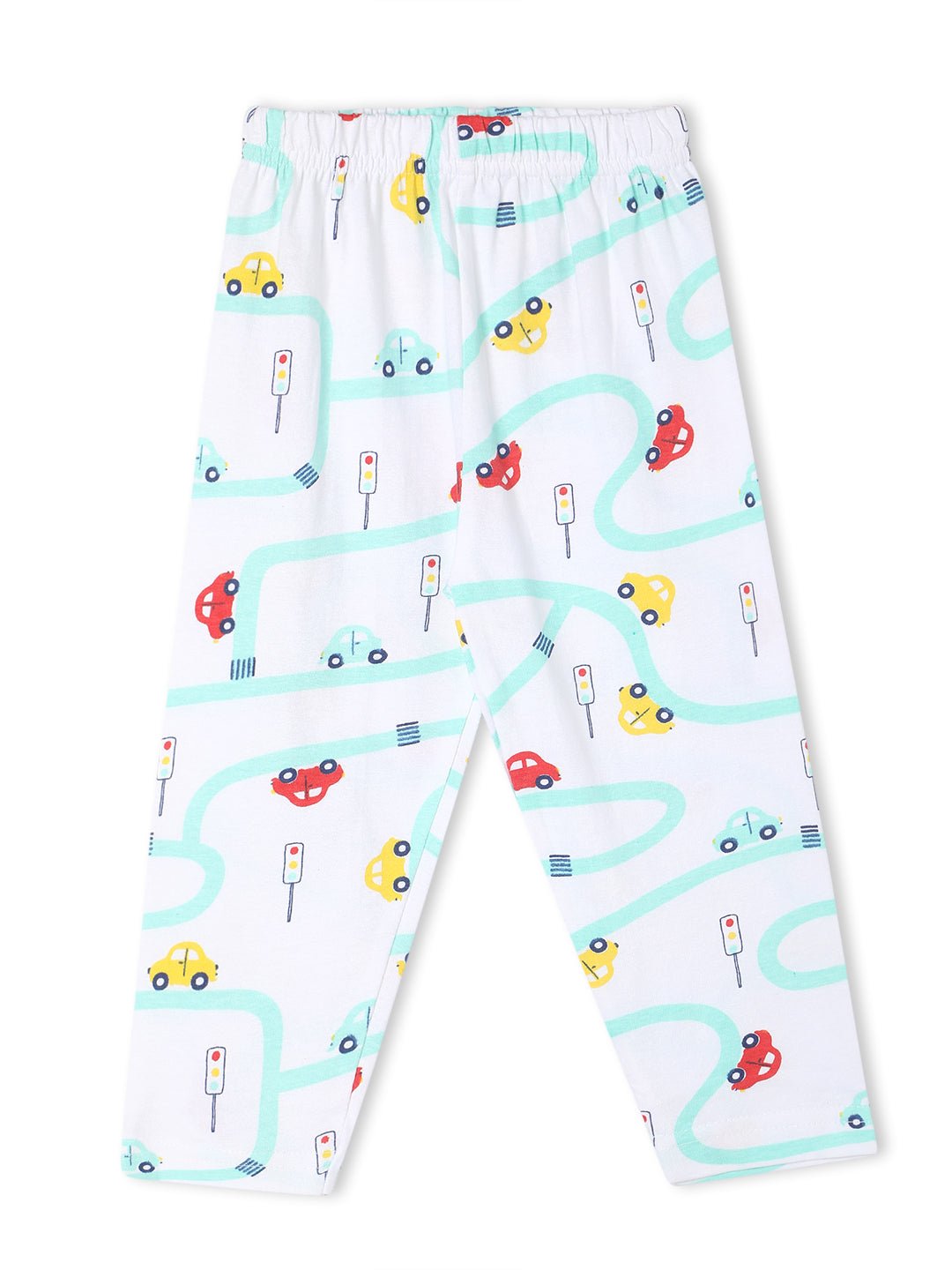 White City Drive Cotton Pajama Nightsuit Set For Kids