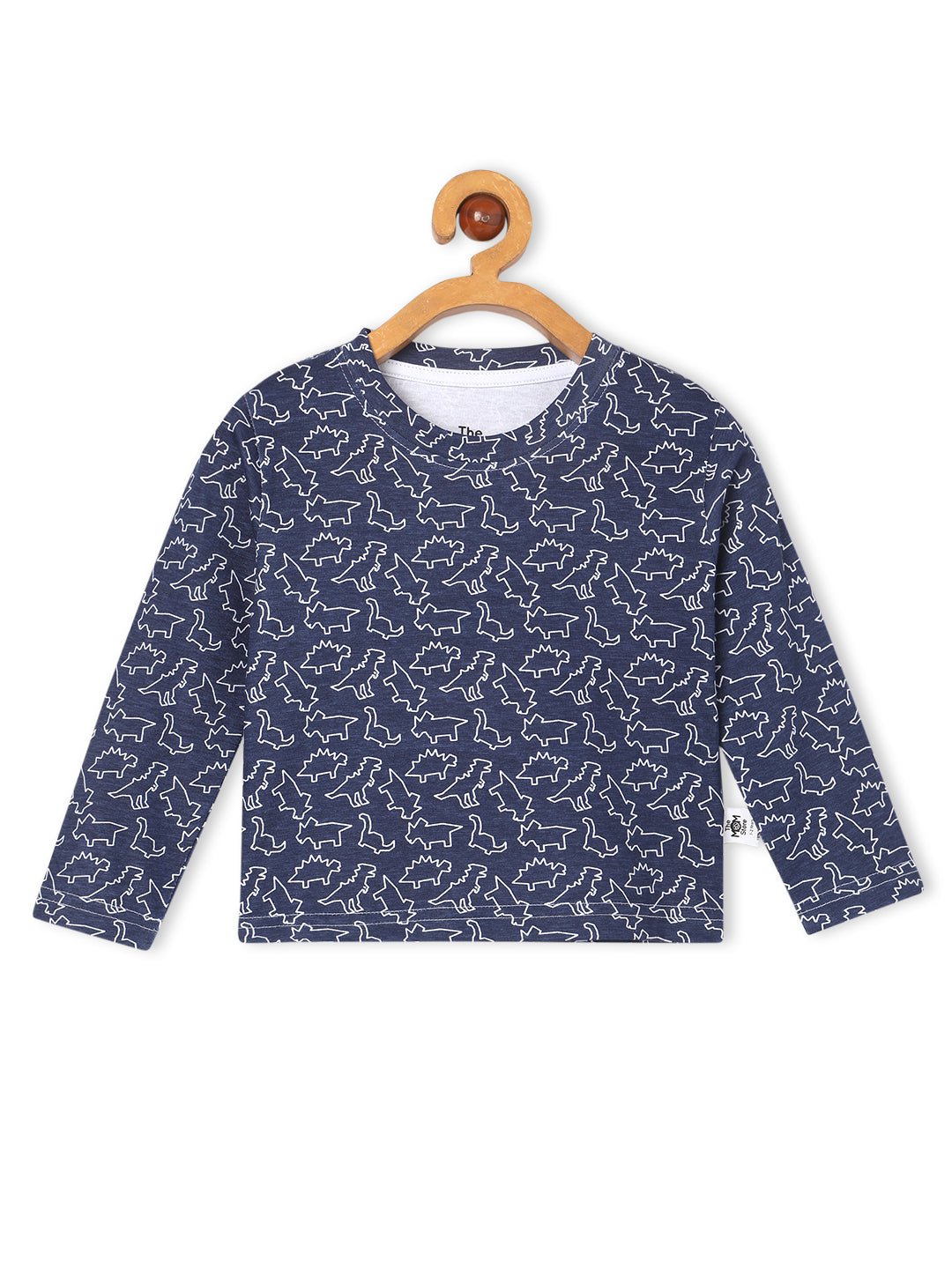  Blue Dinos Rule Printed Cotton Pajama Nightsuit Set