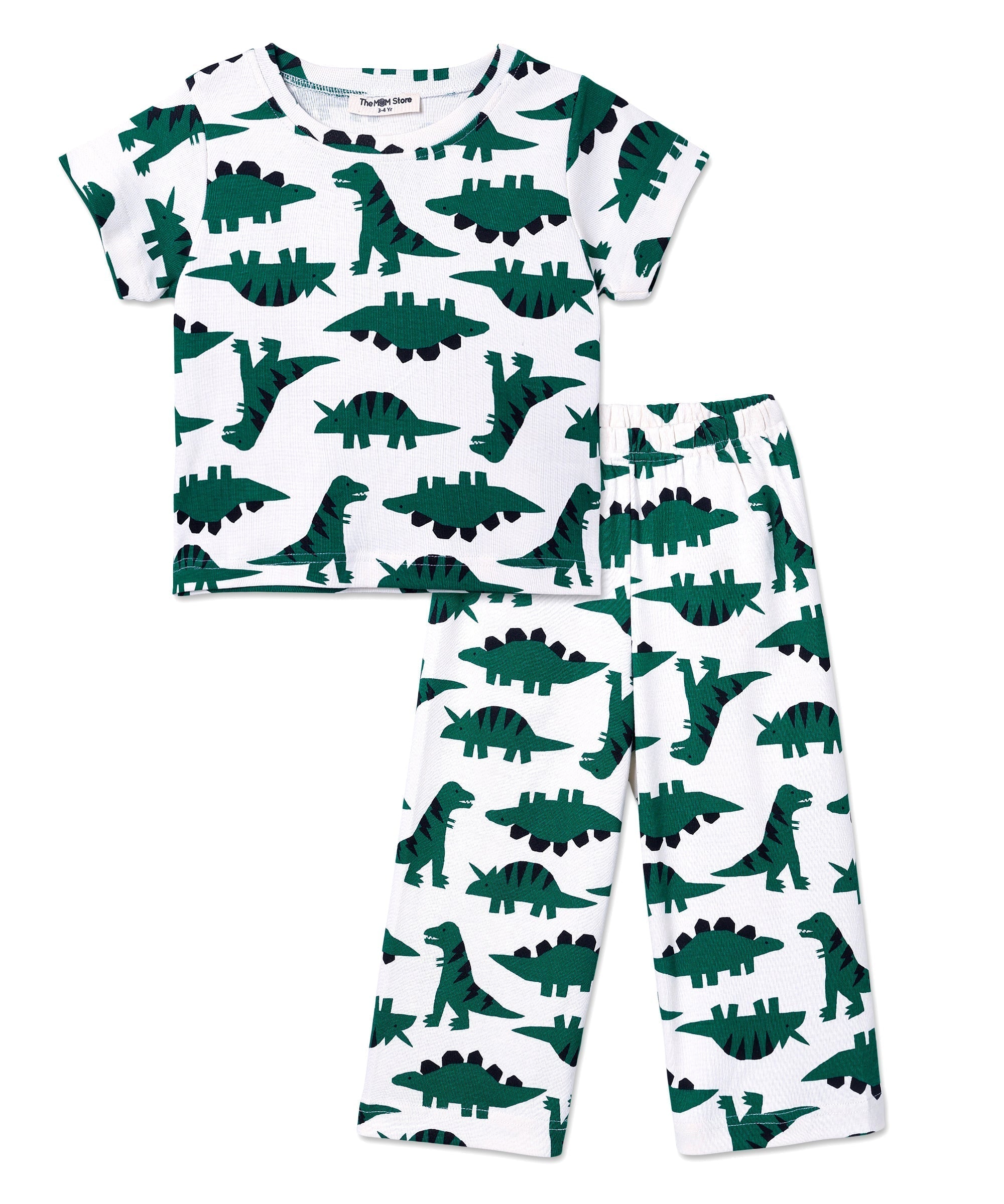 Multi Dreamasaurus Dino Printed Pajama Set For Kids