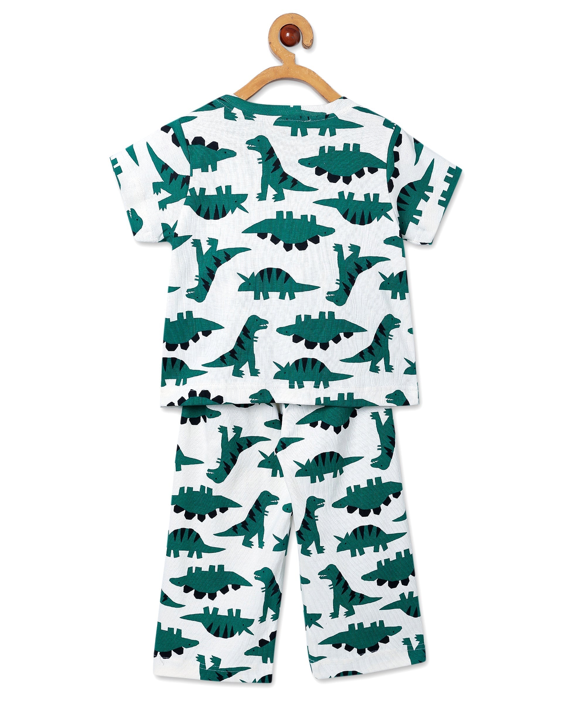 Multi Dreamasaurus Dino Printed Pajama Set For Kids