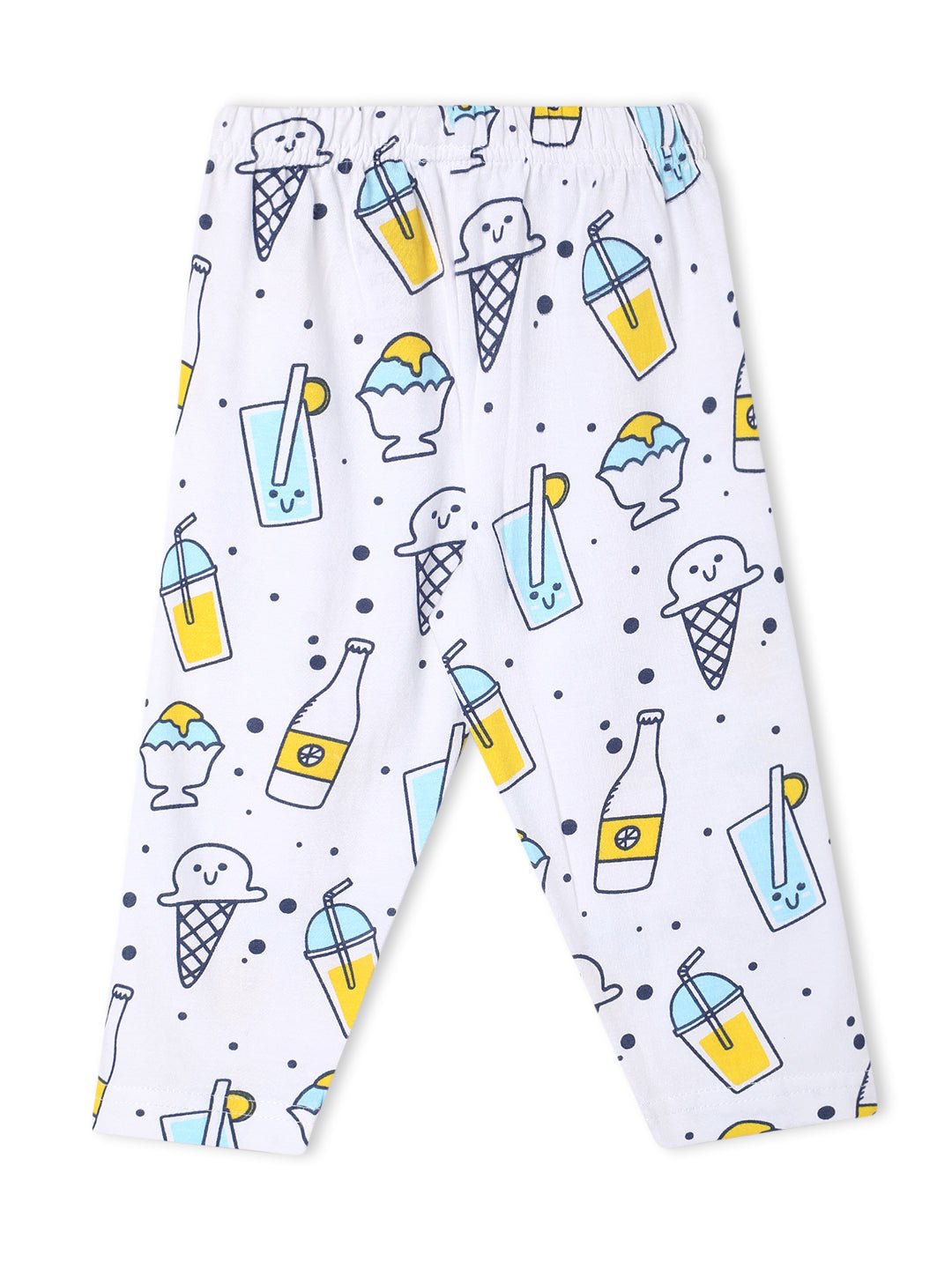 White My Smoothie Pajama Set For Kids