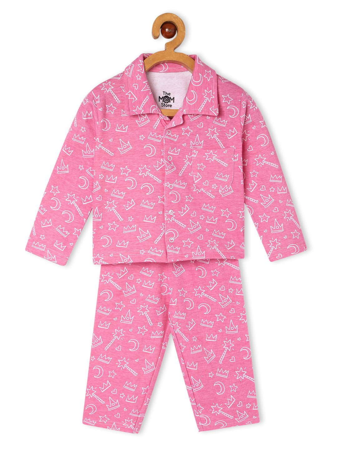 Pink-A-Boo Pajama Nightsuit Set For Kids