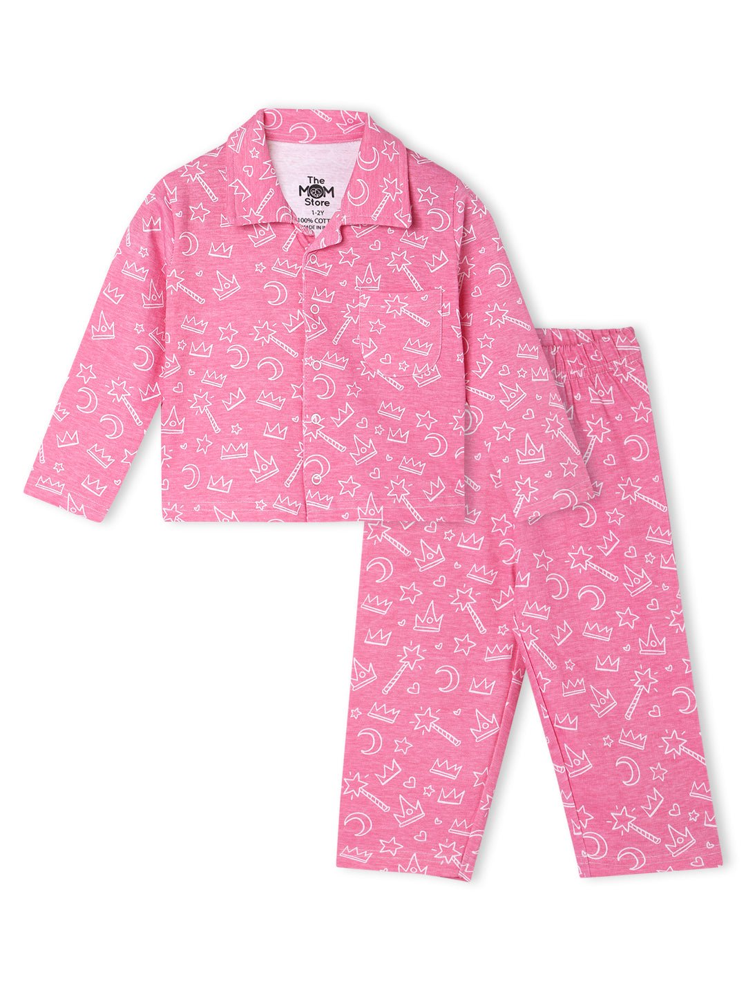 Pink-A-Boo Pajama Nightsuit Set For Kids