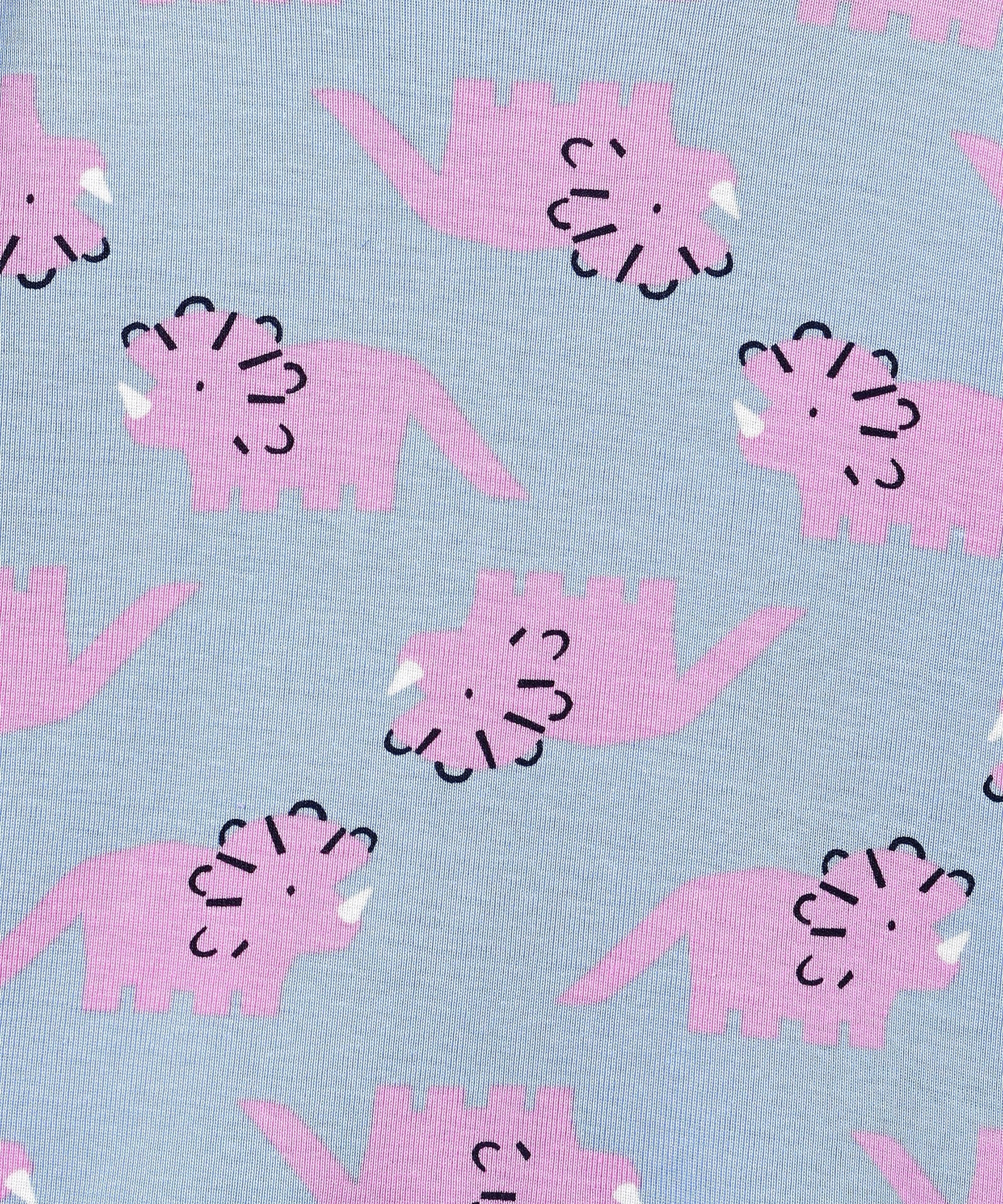 Multi Roar & Rest Animal Printed Pajama Set For Kids