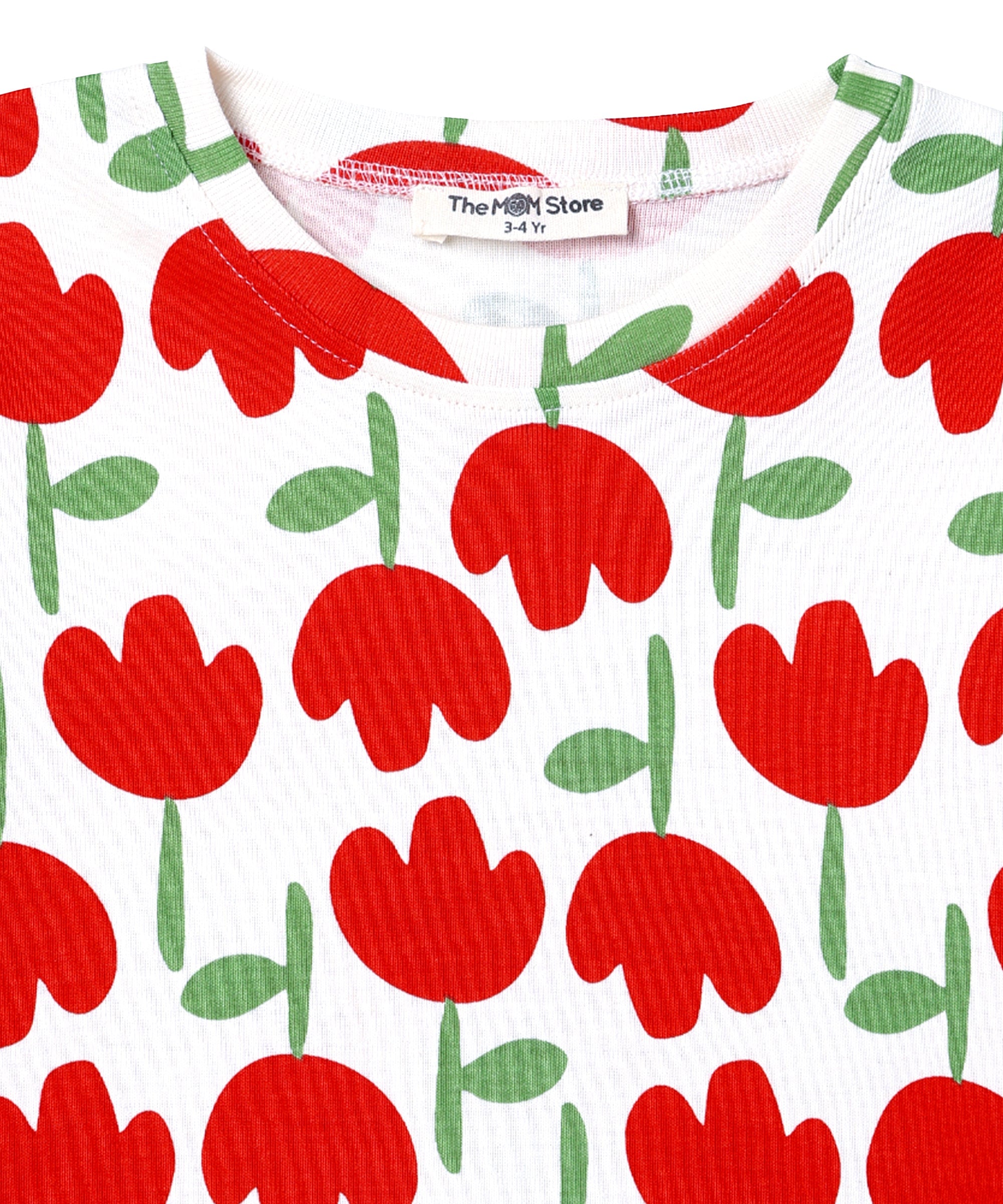 Multi Tulip Twinkle Pajama Set For Kids