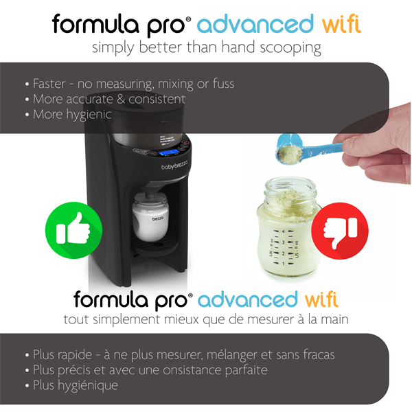 Baby Brezza Formula Pro Advanced Wifi Baby Formula Dispenser Black 9.13lb
