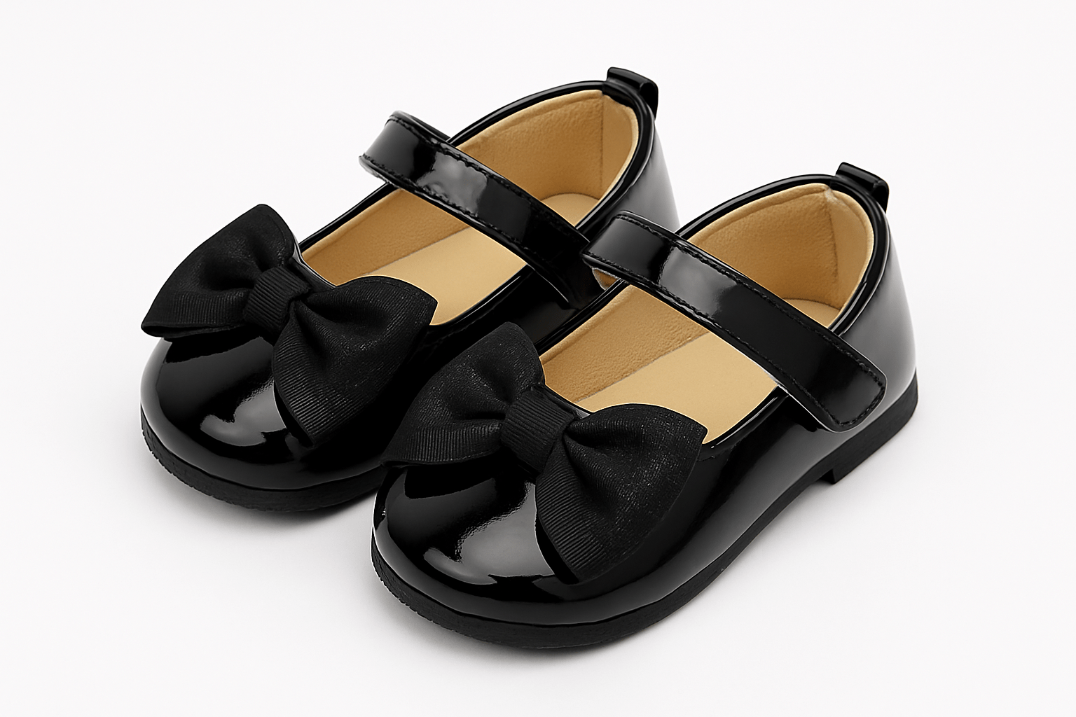 Baby Doe Black Pretty Little Bow Prewalker