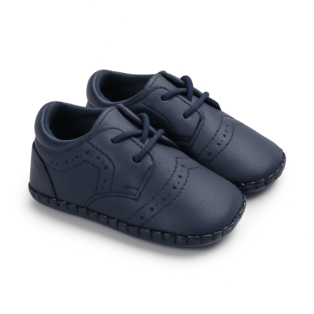 Baby Doe Blue Brogues Prewalkers