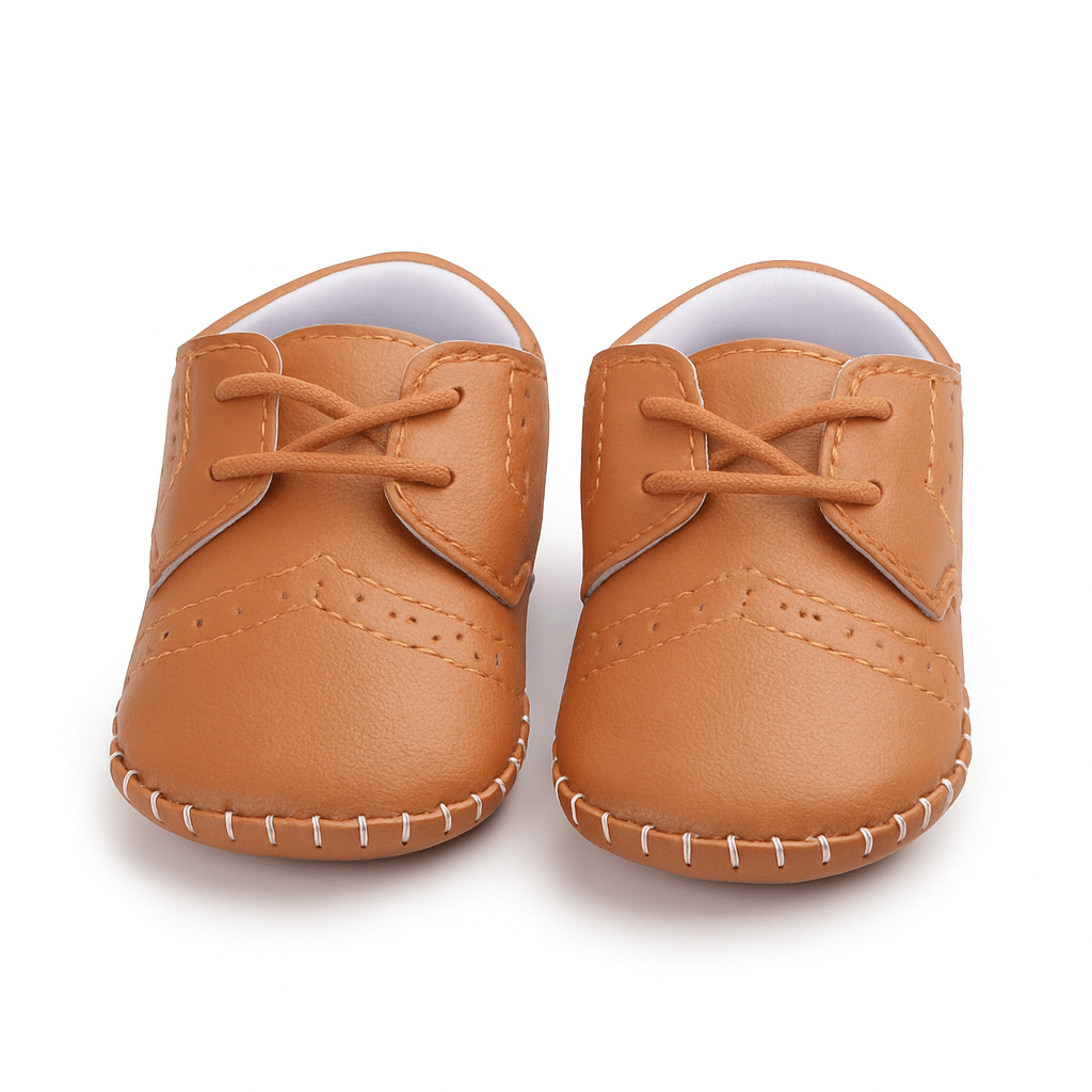 Baby Doe Brown Brogues Prewalkers Infant Set