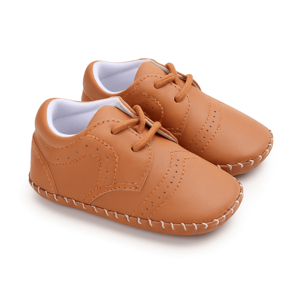 Baby Doe Brown Brogues Prewalkers Infant Set