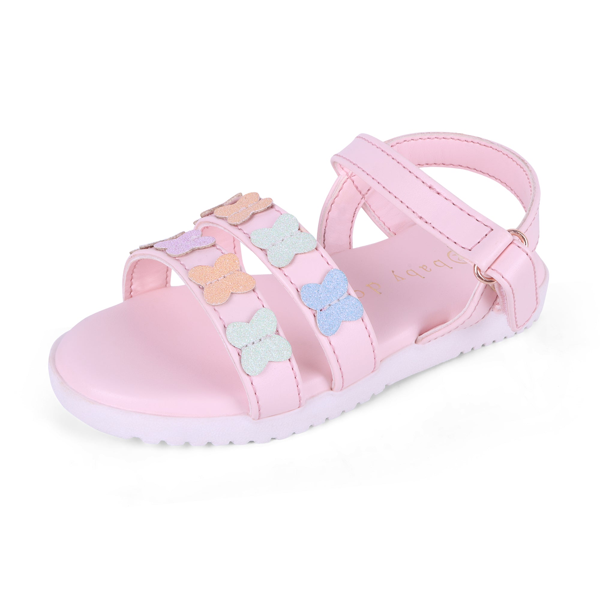 Baby Doe Pink Giselle Butterfly Sandals
