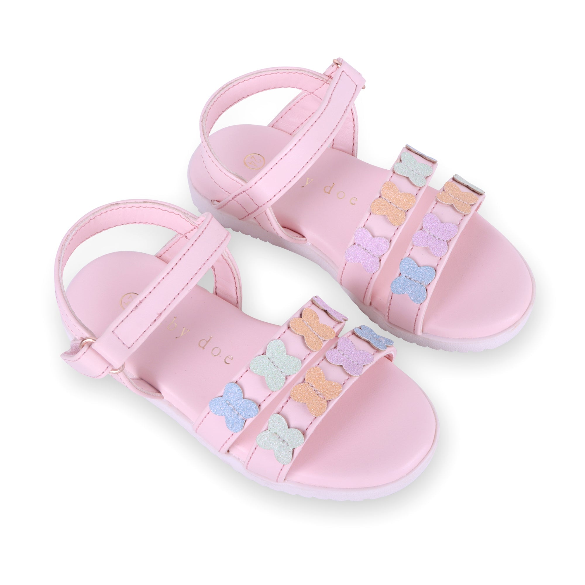 Baby Doe Pink Giselle Butterfly Sandals