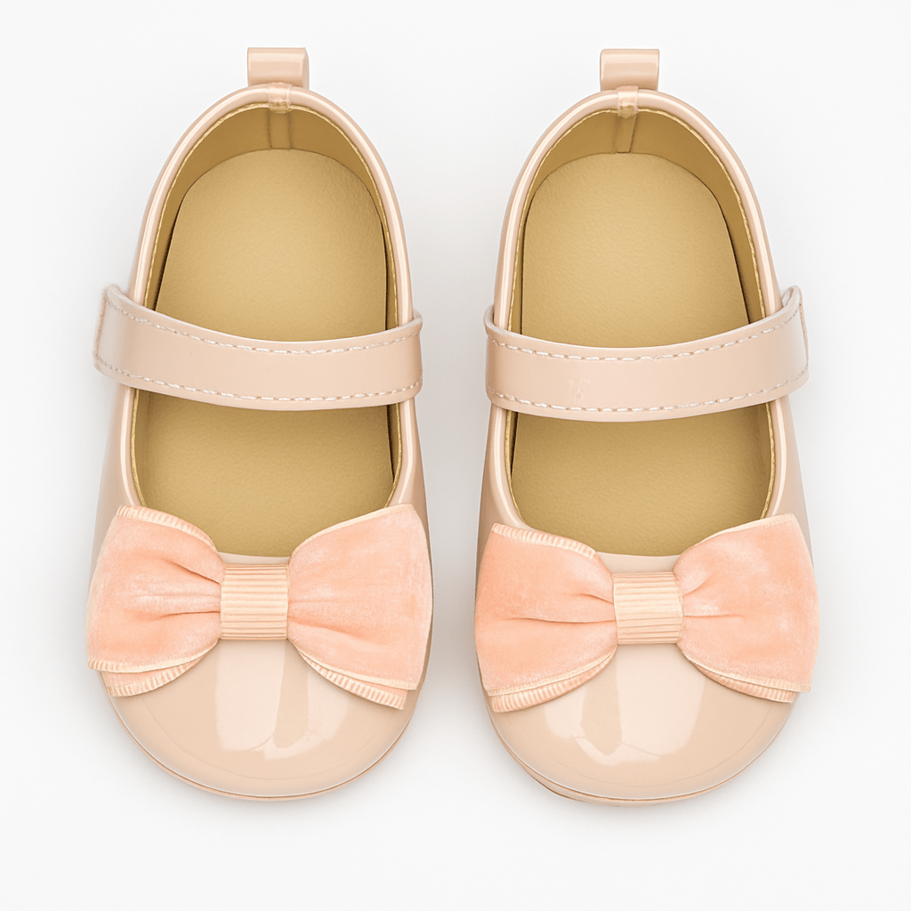 Baby Doe Pink Pretty Little Bow Prewalker Ballerinas For Kids
