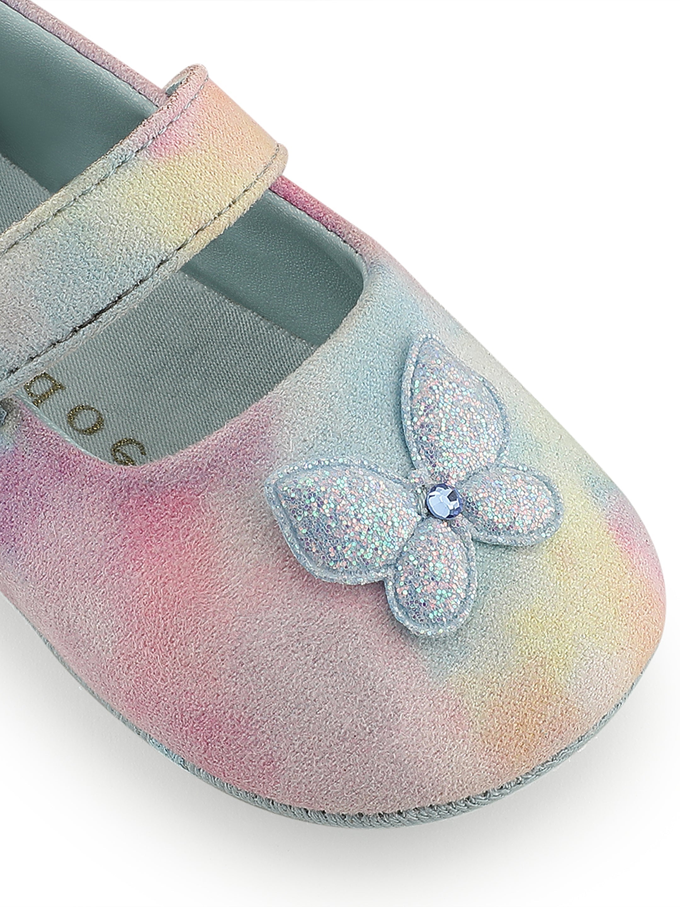 Baby Doe Colour Me Blue Prewalker Ballerinas First Walker Shoes