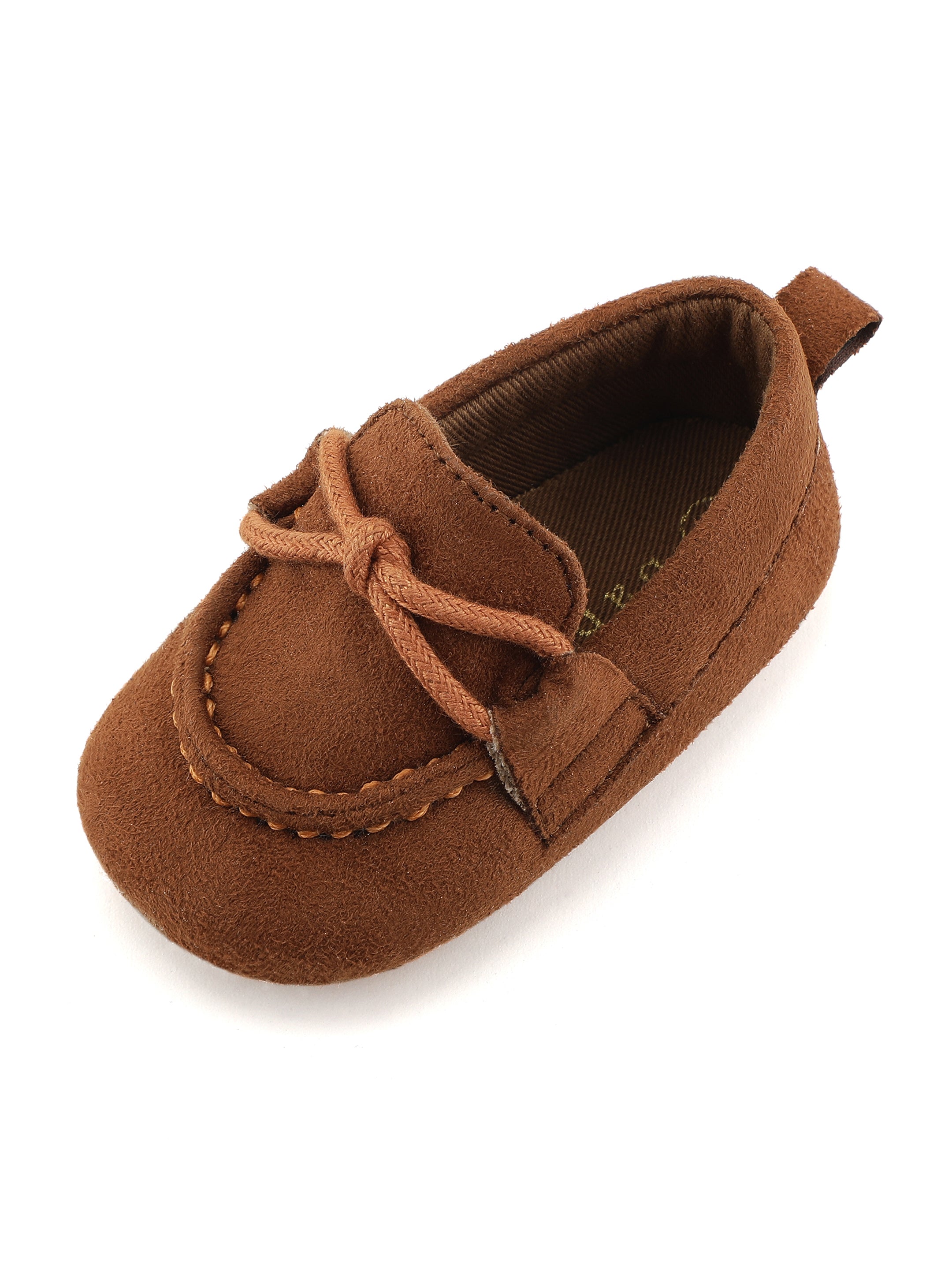Baby Doe Brown Mr. Doe Loafer Prewalker Shoes For Boys