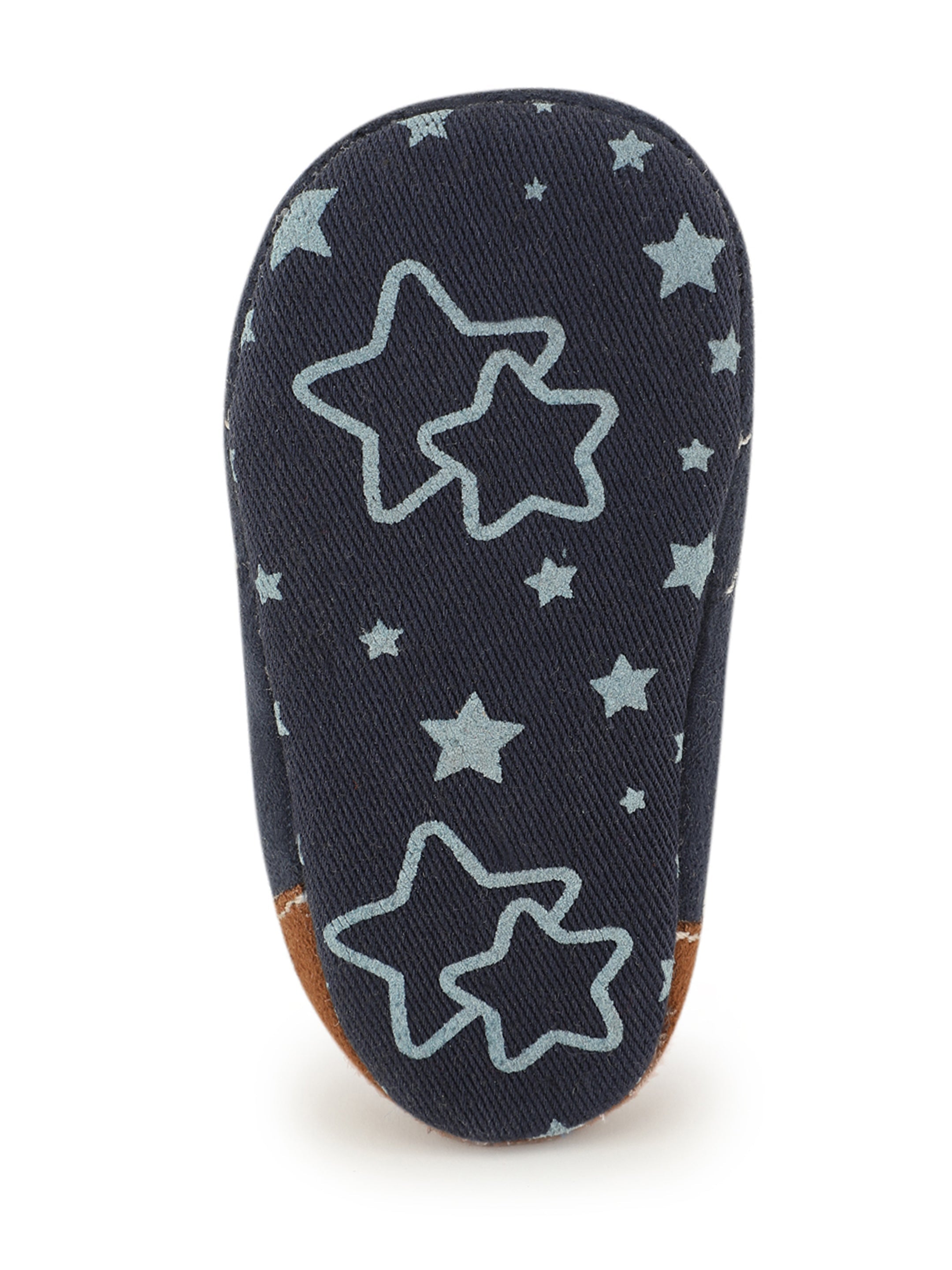 Baby Doe The Jump Dark Blue Brown Suede Prewalker Shoes For Kids